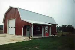 ple barn & Garage contractor building this pole barn in lapeer county michigan